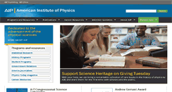 Desktop Screenshot of aip.org